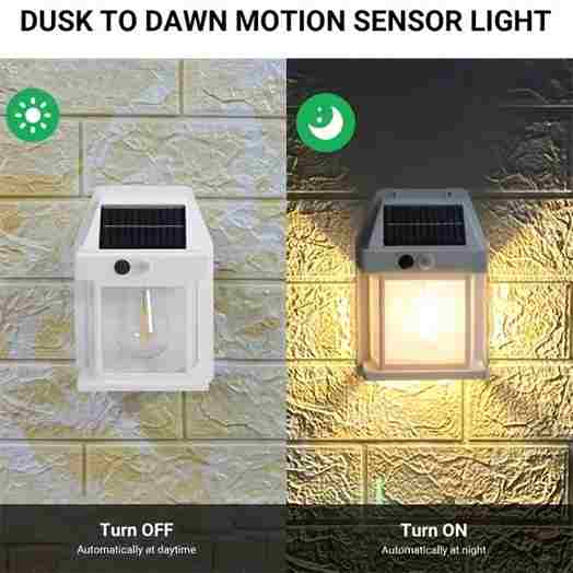 🌞✨ Solar Tungsten Filament Wall Lamp: Illuminate Your Outdoor Haven! 💡🏡 Waterproof, Intelligent, and Radiant in Random Colors! 🎨💫
