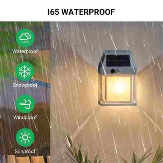 🌞✨ Solar Tungsten Filament Wall Lamp: Illuminate Your Outdoor Haven! 💡🏡 Waterproof, Intelligent, and Radiant in Random Colors! 🎨💫