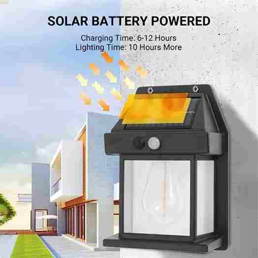 🌞✨ Solar Tungsten Filament Wall Lamp: Illuminate Your Outdoor Haven! 💡🏡 Waterproof, Intelligent, and Radiant in Random Colors! 🎨💫